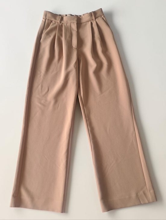 Abercrombie & Fitch Pants - Abercrombie & Fitch Sloane Tailored Wide Leg Pant in Beige